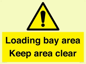Loading bay area Keep area clear